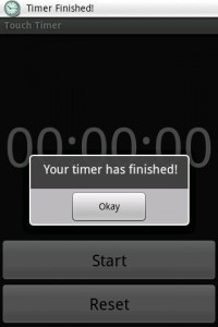 Touch Timer Alarm Touch Timer Alarm